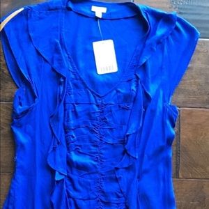 Royal blue anthro odille blouse / tunic